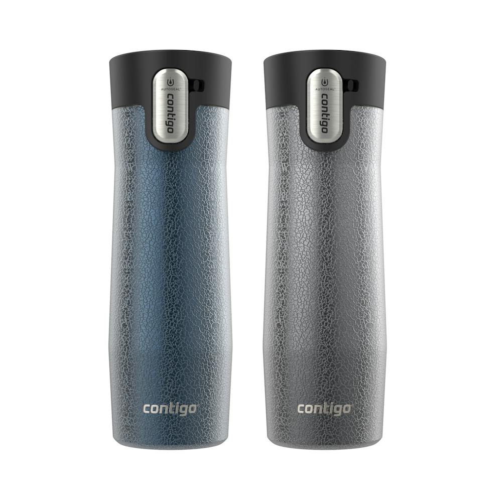Contigo® AUTOSEAL® West Loop Vacuum-Insulated Stainless Steel Travel Mug with Easy-Clean Lid, 20 oz, 2-Pack 2uSD