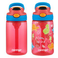 Contigo® Kids Water Bottle with Redesigned AUTOSPOUT® Straw, 14 oz, 2 pack qD8f
