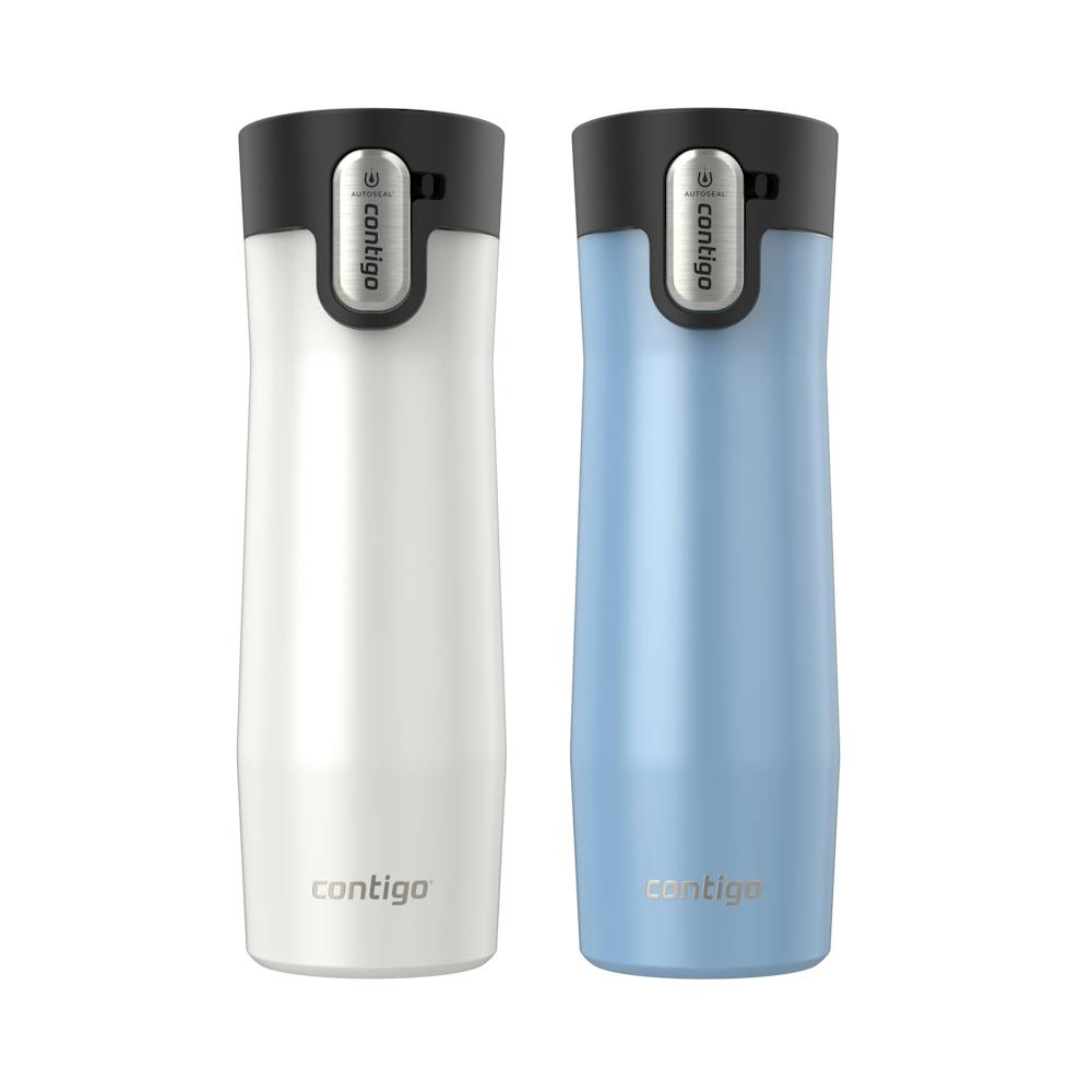 Contigo® AUTOSEAL® West Loop Vacuum-Insulated Stainless Steel Travel Mug with Easy-Clean Lid, 20 oz, 2-Pack vVfE