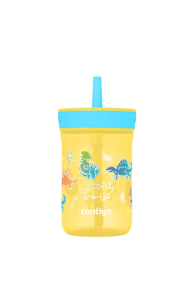 Contigo® Kids’ Leighton Straw Tumbler with Spill-Proof Leak-Proof Lid, 14oz n05H