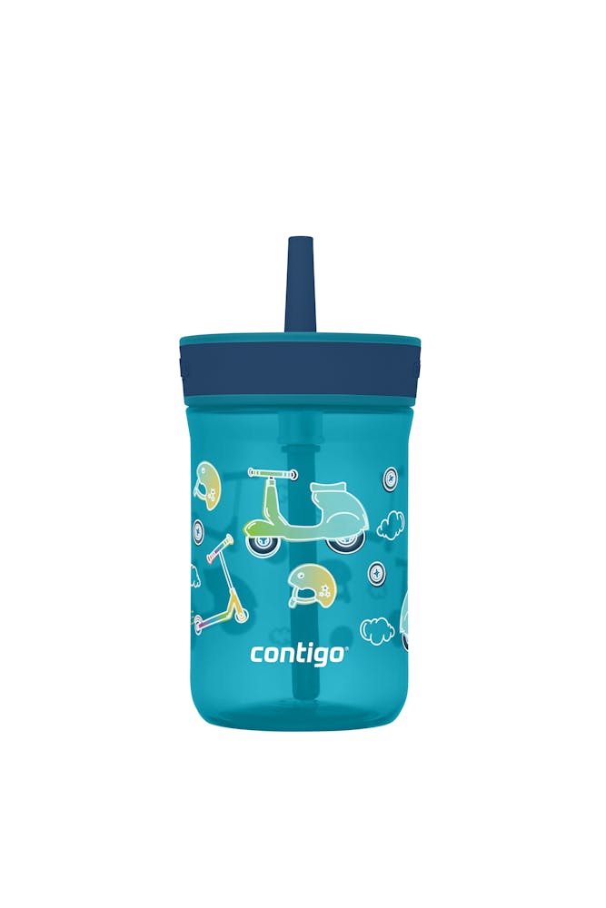Contigo® Kids’ Leighton Straw Tumbler with Spill-Proof Leak-Proof Lid, 14oz 2LTB