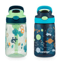 Contigo® Kids Water Bottle with Redesigned AUTOSPOUT® Straw, 14 oz, 2 pack ATjN