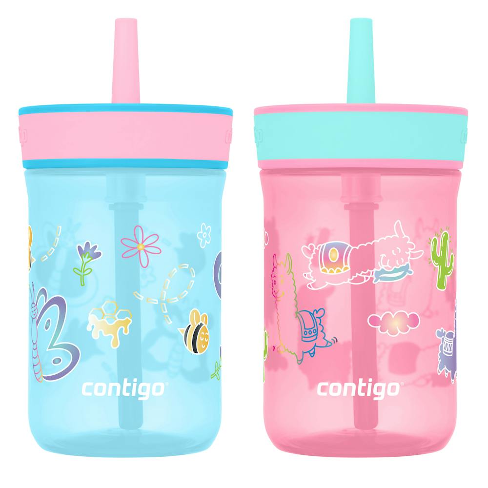 Contigo® Kids’ Leighton Straw Tumbler with Spill-Proof Leak-Proof Lid, 14oz AL67