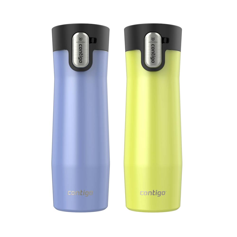 Contigo® AUTOSEAL® West Loop Vacuum-Insulated Stainless Steel Travel Mug with Easy-Clean Lid, 20 oz, 2-Pack CGJG
