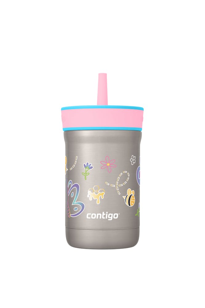 Contigo® Kids Leighton Spill-Proof Stainless Steel Tumbler with Straw, 12oz 2woE